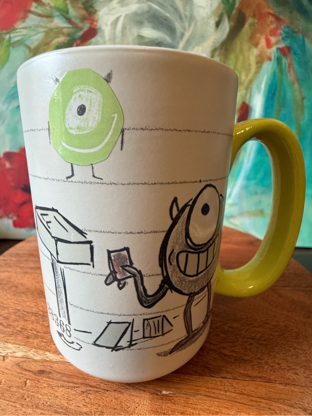 Monsters Inc MIKE WAZOWSKI Art of Pixar Character Coffee Mug Cup Disney Store